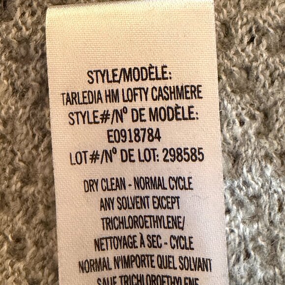 Theory women's Tarledia HM Lofty Cashmere sweater v-neck grey medium - Picture 8 of 8